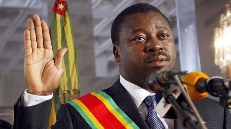 Silence greets new Togo president